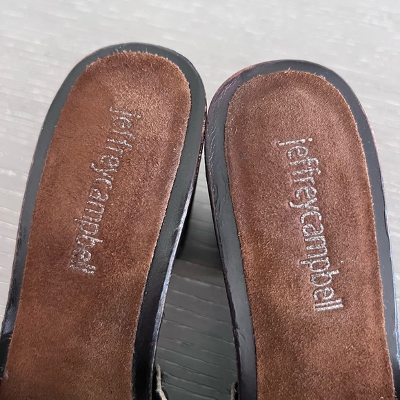 Jeffrey Campbell Black and White Platform Mules - Picture 4 of 12